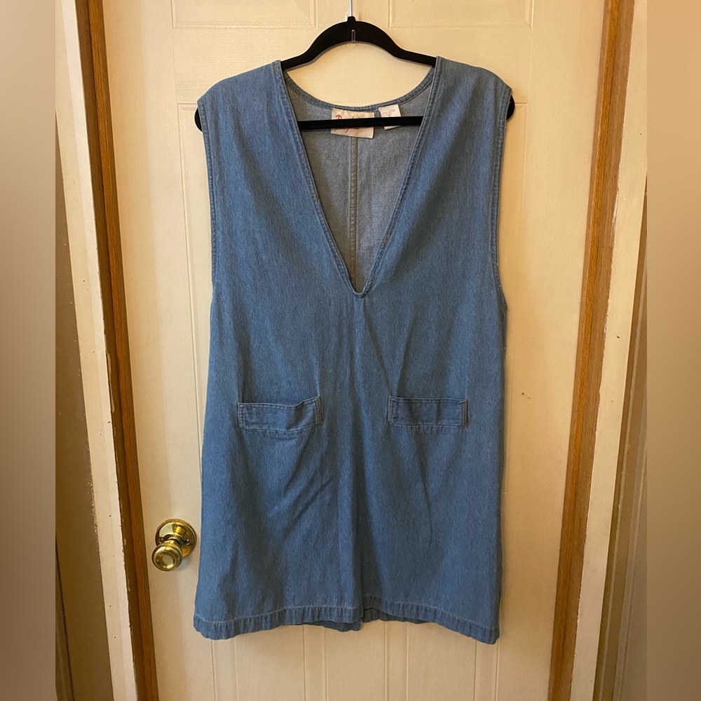 VTG Y2K PennyLane Denim Jumper Dress